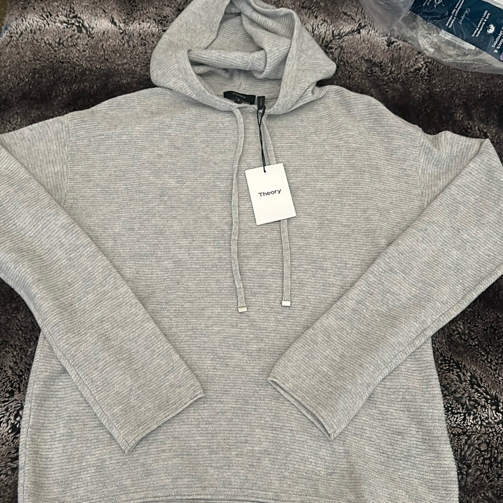 THEORY HOODIE CROP